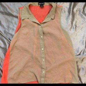 Peach and Tan top